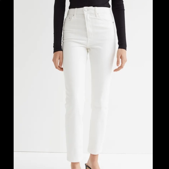 H&M High Waist White Denim - Picture 2 of 4